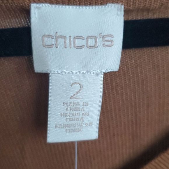 SOLD!! CHICO'S Fringe Sweater - Size 2 (8-10) - Picture 3 of 5